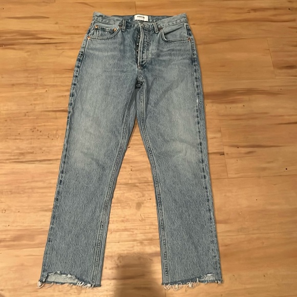 Agolde Riley High Rise Straight Crop Jean Size 26 - Picture 2 of 12